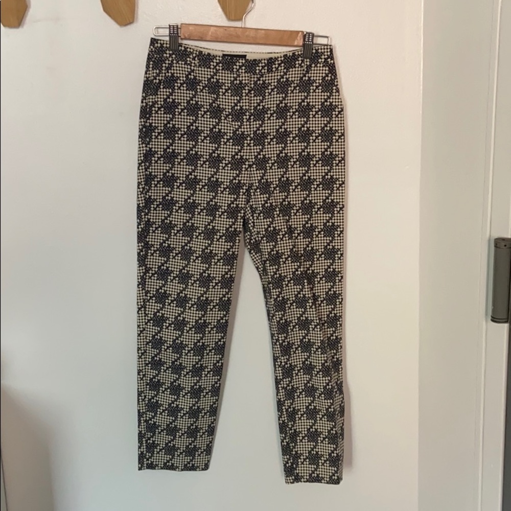 Topshop straight cropped trousers